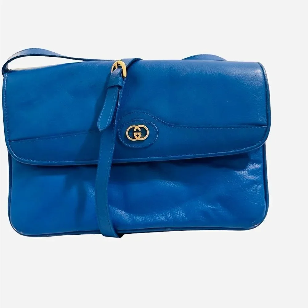 Gucci blue leather